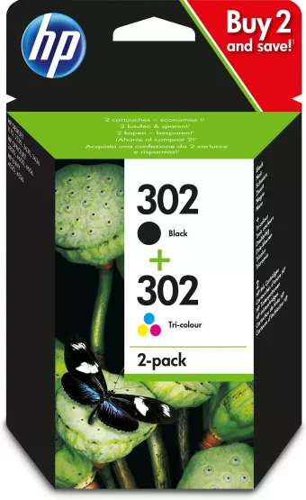 HP 302 XL Ink Cartridge - 2 pcs Compatible - value pack 40 ml